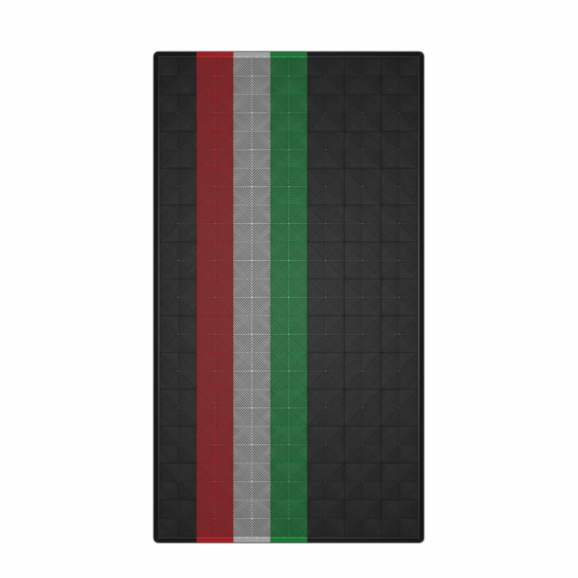 Autopodest 532x292 cm Robuste RACE PP-Klickfliesen Italien Schwarz - Garage Parts