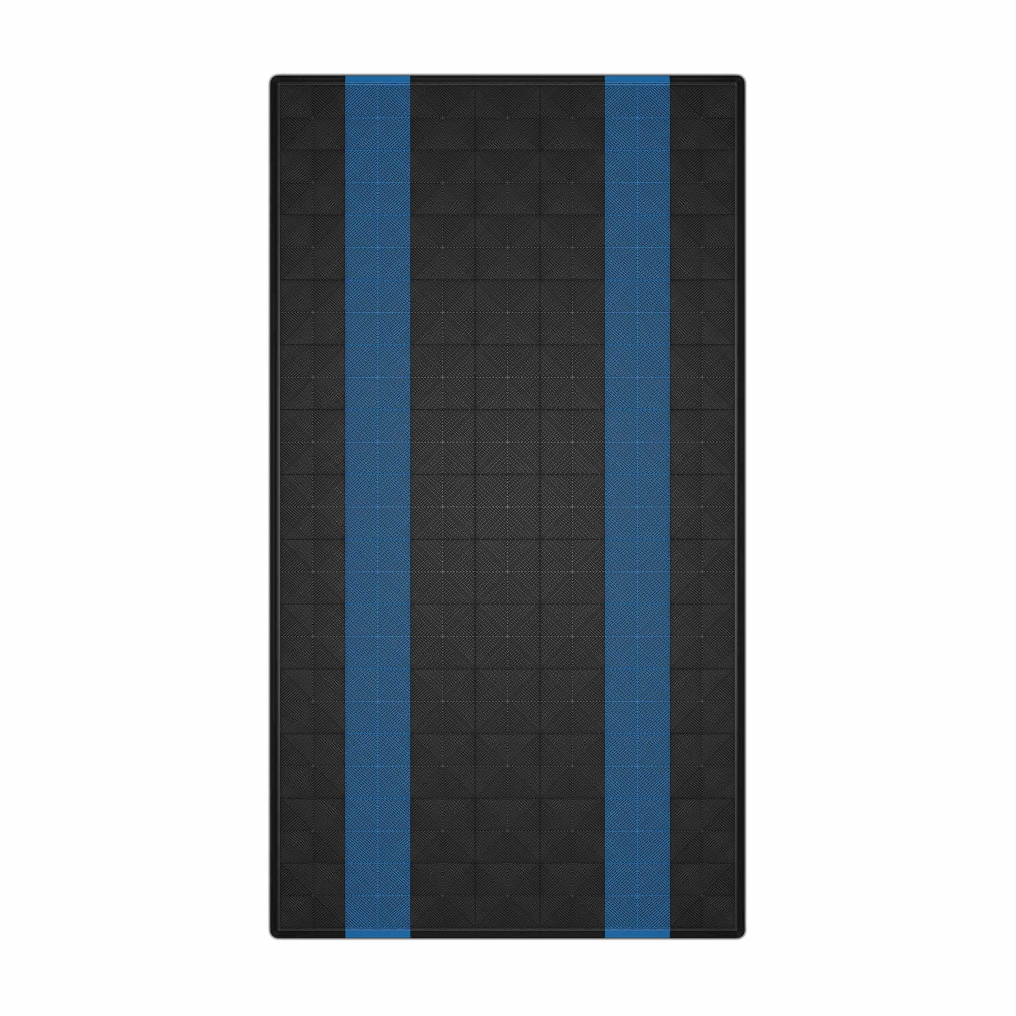 Autopodest 532x292 cm Robuste RACE PP-Klickfliesen Schwarz Blau - Garage Parts
