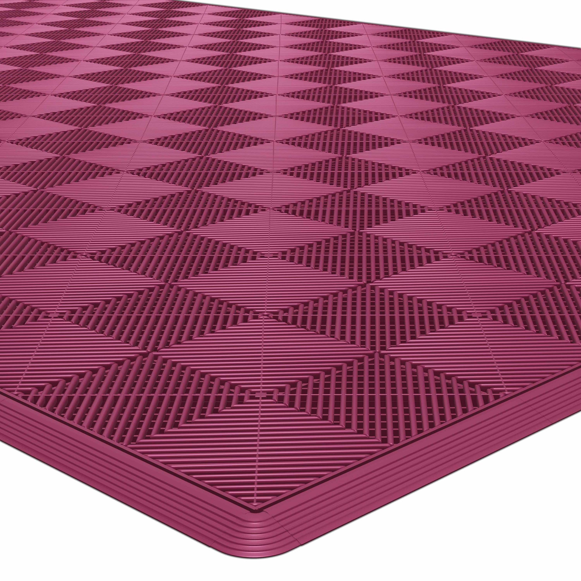 Autopodest 532x292 cm Robuste RACE PP-Klickfliesen Pink - Garage Parts