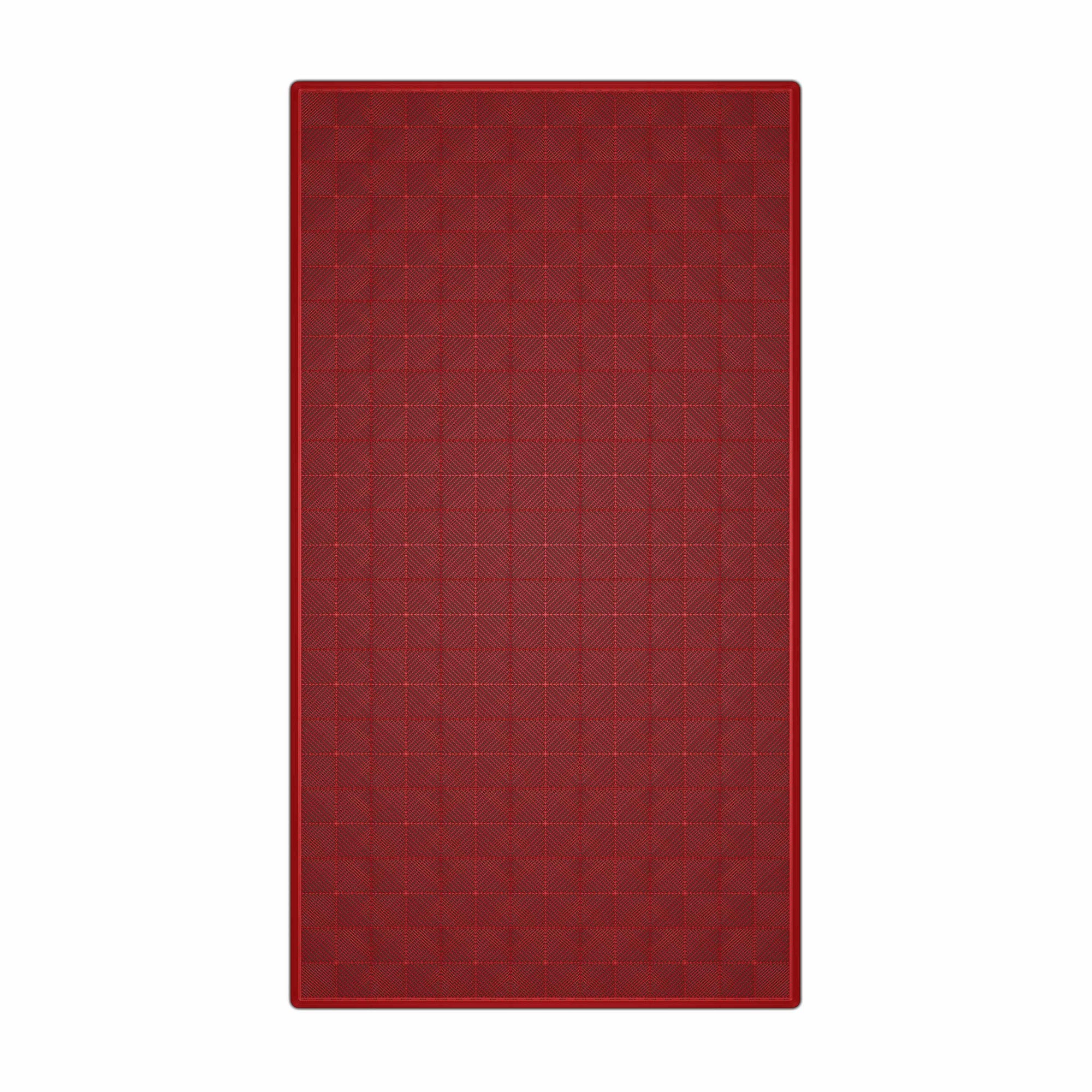 Autopodest 532x292 cm Robuste RACE PP-Klickfliesen Rot - Garage Parts