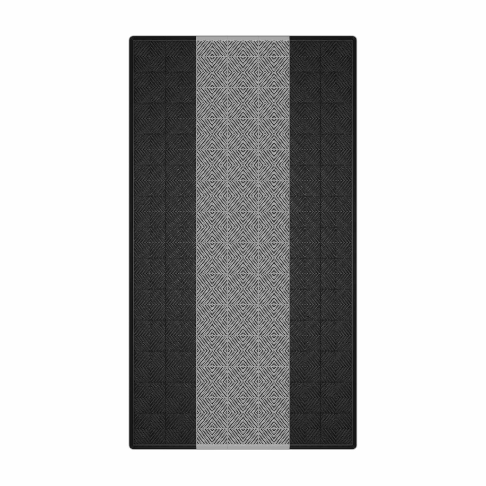 Autopodest 532x292 cm Robuste RACE PP-Klickfliesen Schwarz Weiß - Garage Parts
