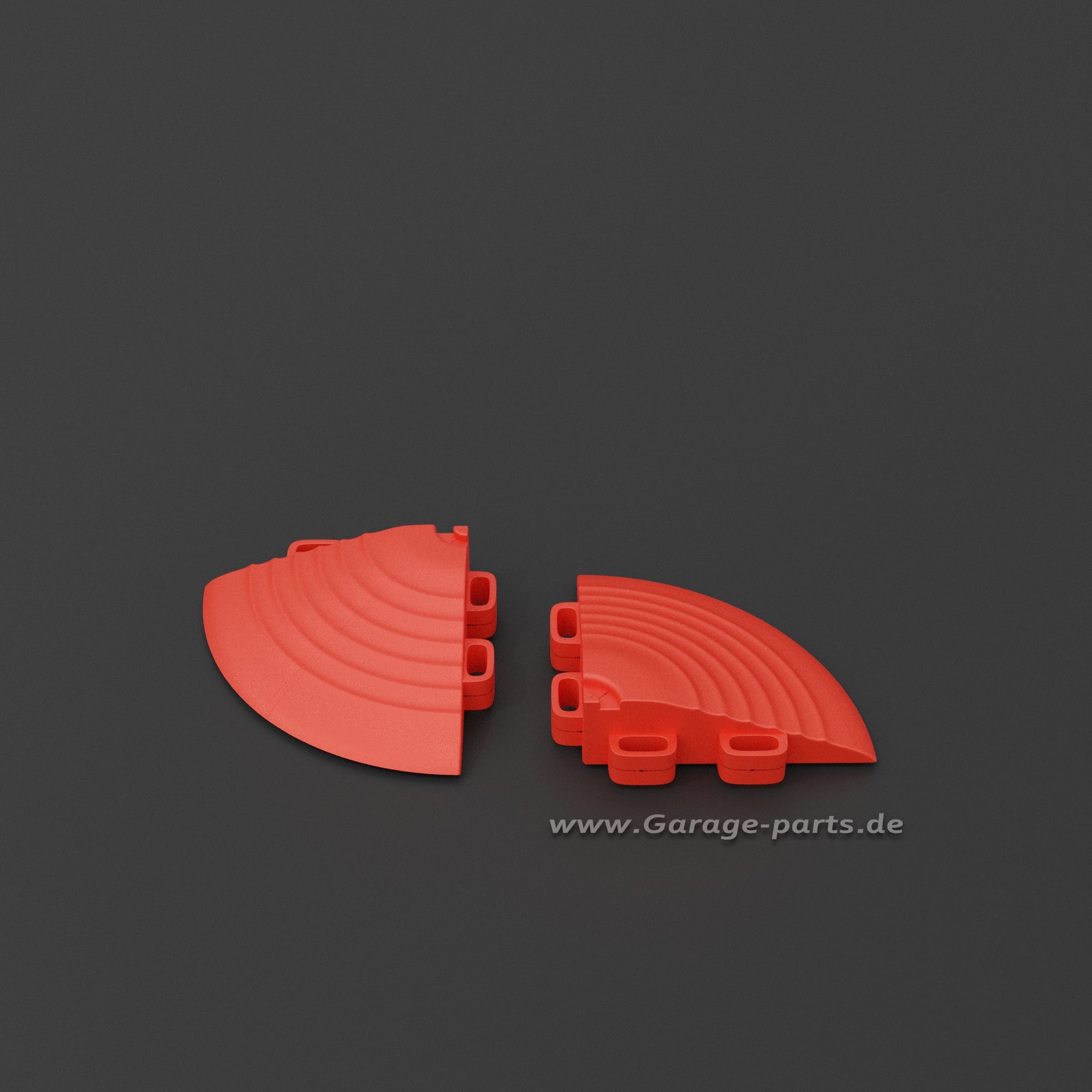 GP FLOOR PACE Ecke Rot - 4x Eckstücke Erleichtert das befahren. - Garage Parts