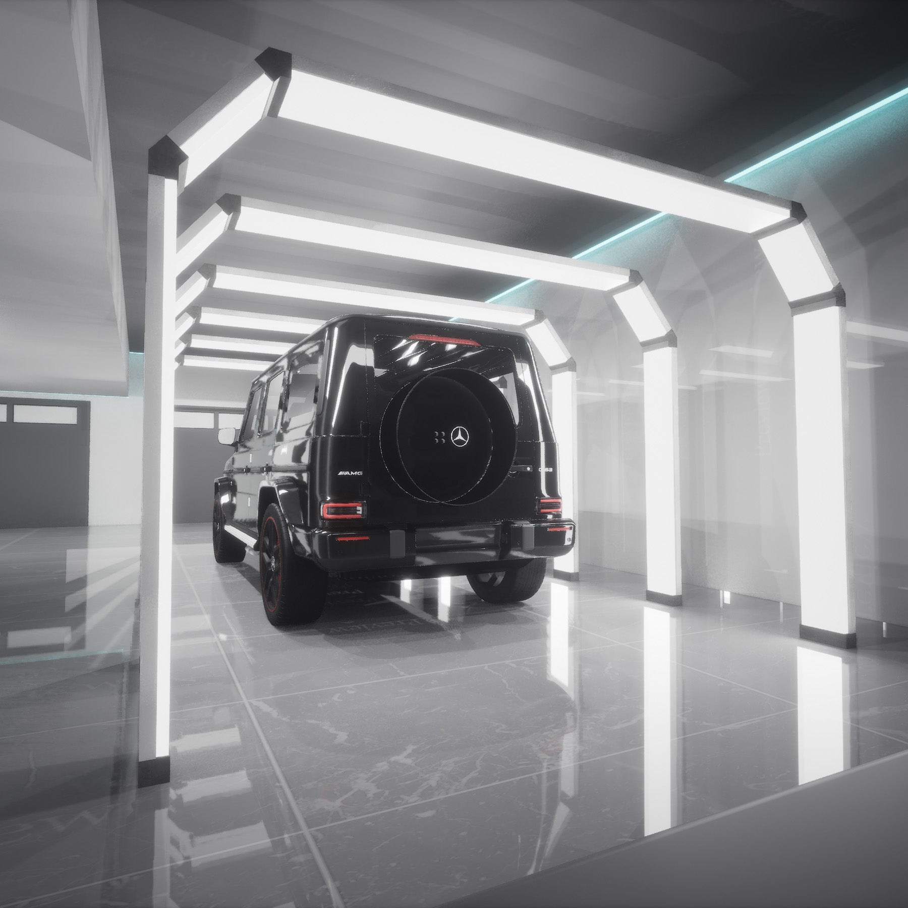 LICHT TUNNEL 240 Line Led System (4mx5,33m ) Perfekte Beleuchtung bis ins kleinste-Detail! - Garage Parts