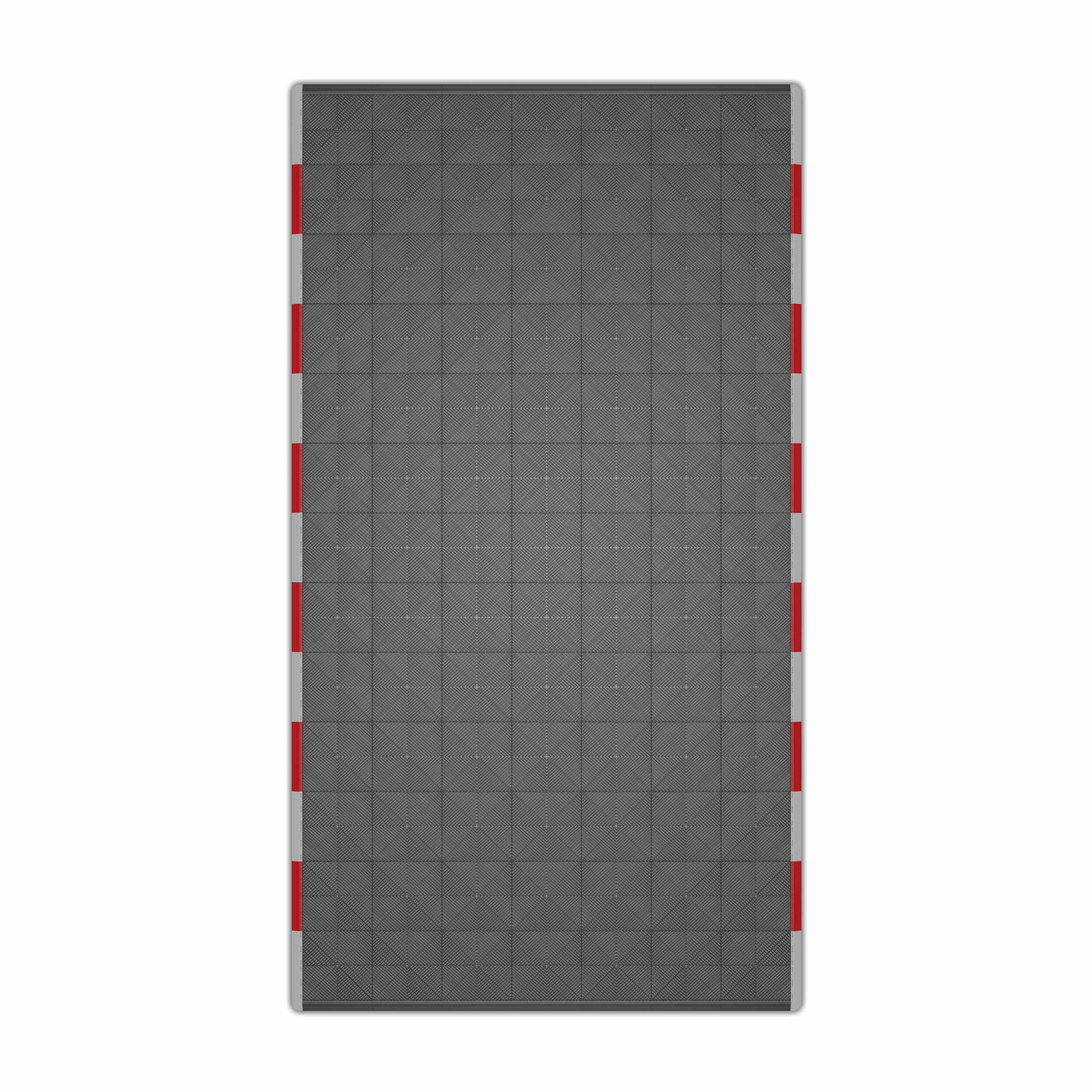 Autopodest 532x292 cm Robuste RACE PP-Klickfliesen RACE Weiß Rot grau - Garage Parts