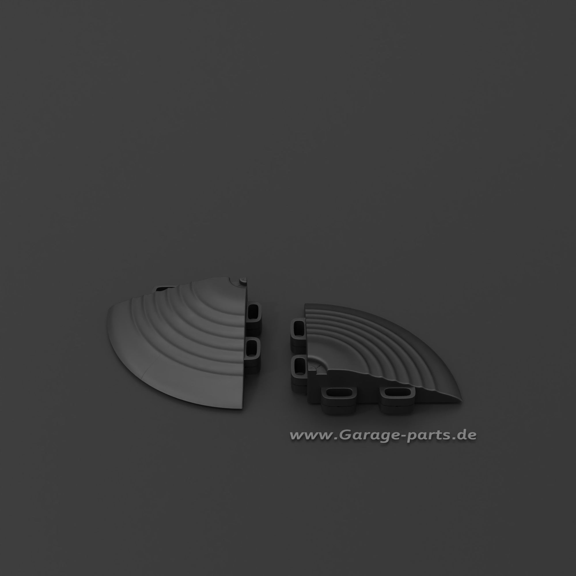 GP FLOOR PACE Ecke Schwarz - 4x Eckstücke Erleichtert das befahren. - Garage Parts