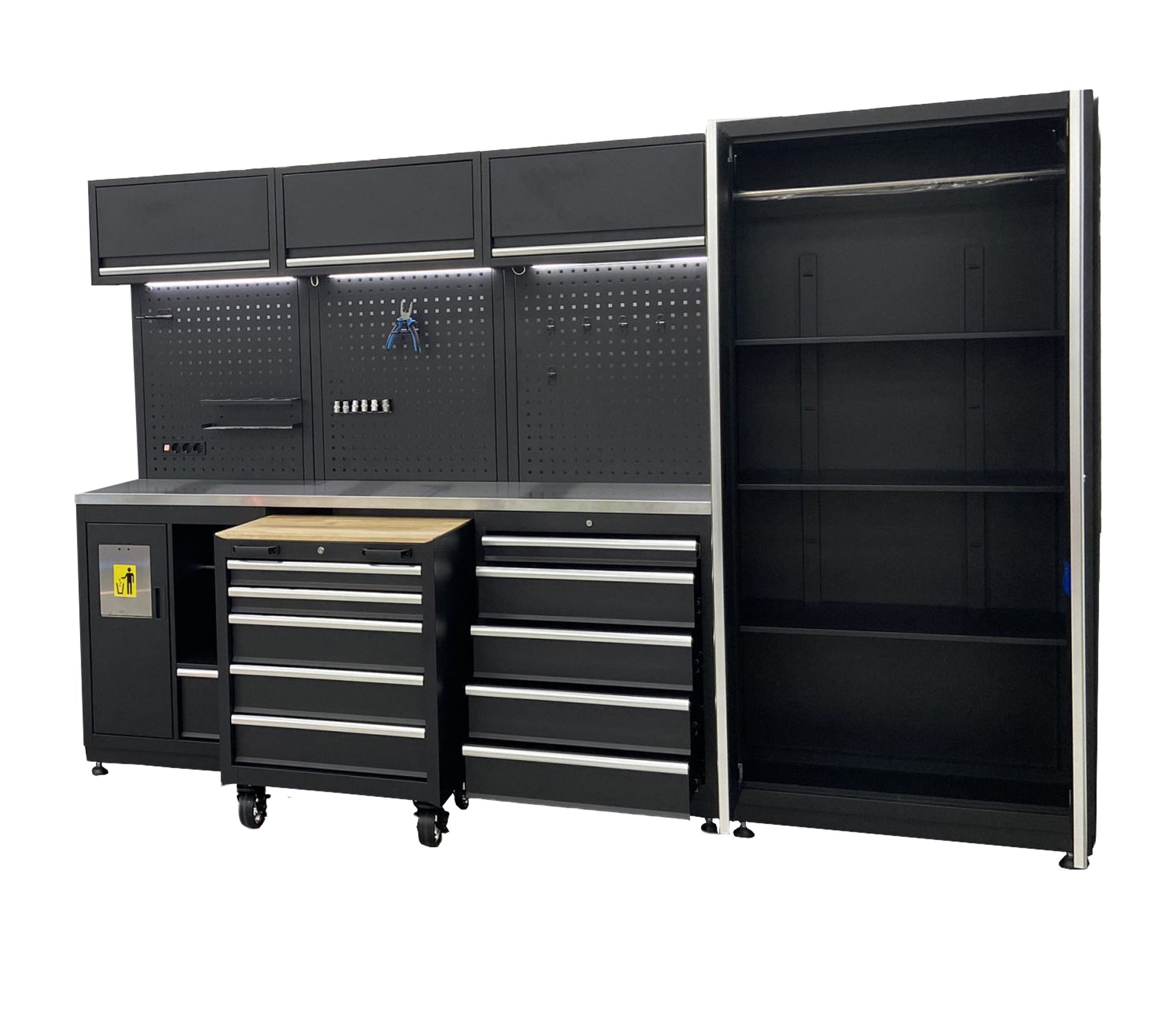 Werkstatteinrichtung GLC6000B Werkbank Baukastensystem mit Lochwand und Arbeitsplatte GParts - Garage Parts