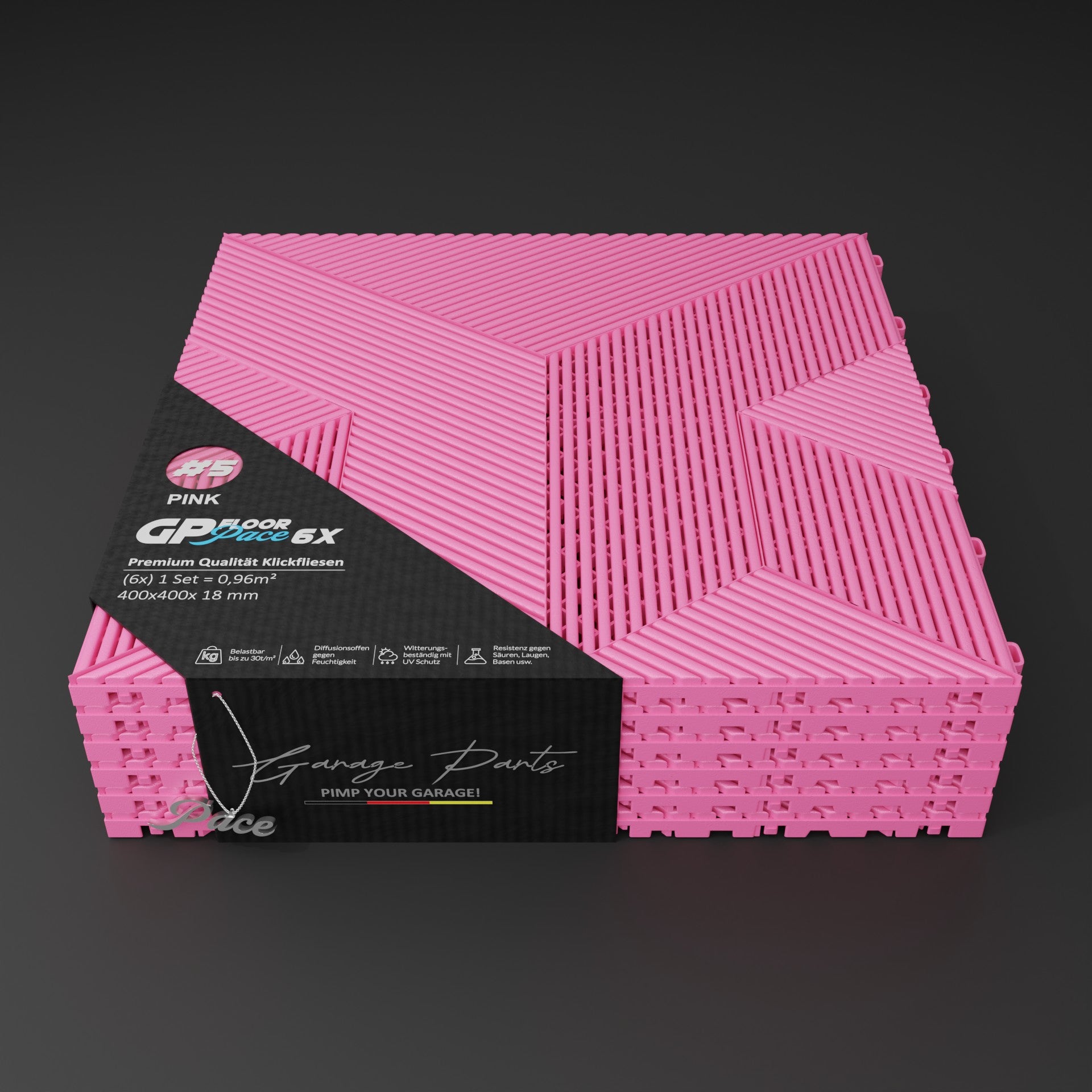 GP FLOOR PACE #5 Pink - Garage Parts