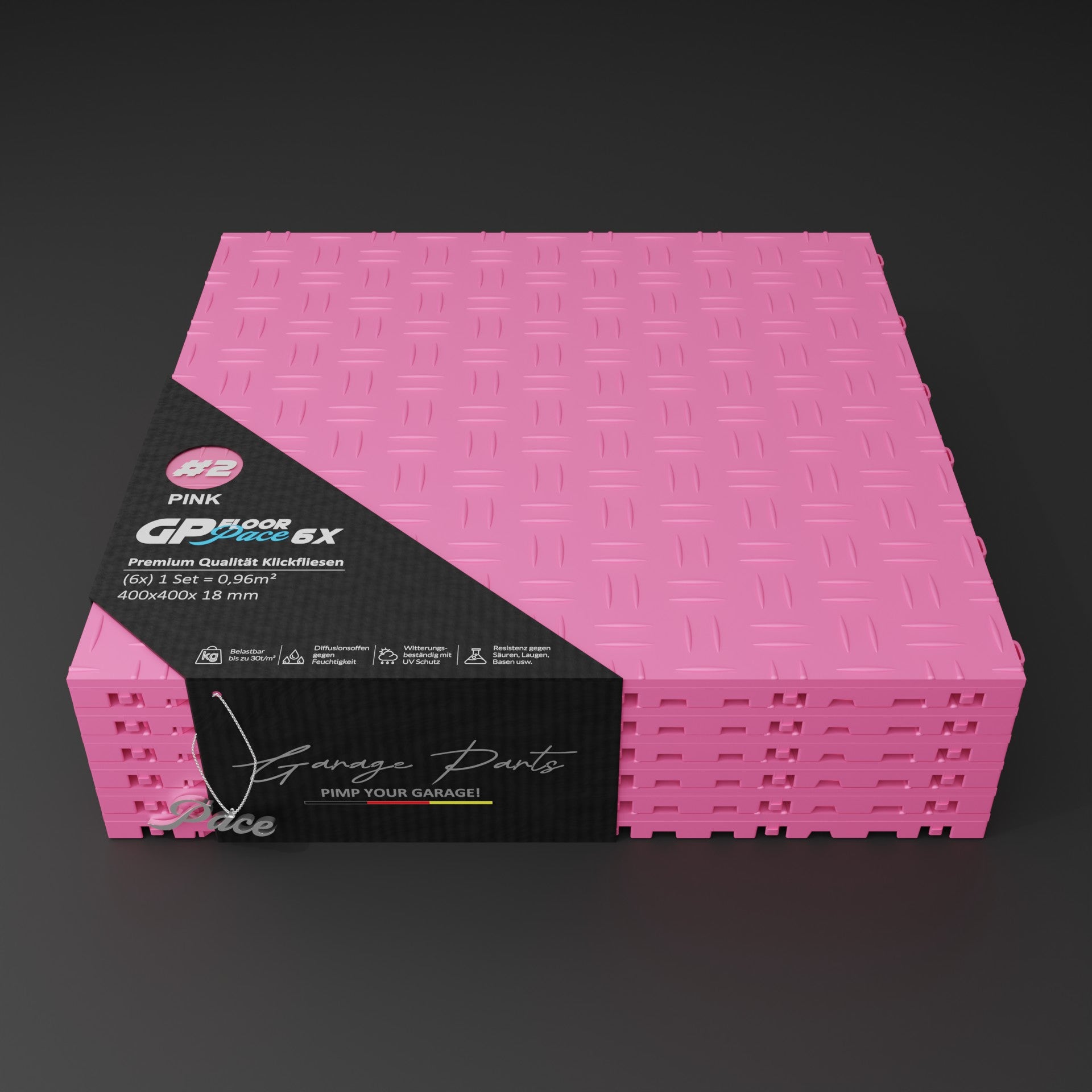 GP FLOOR PACE  #2 Pink - Garage Parts