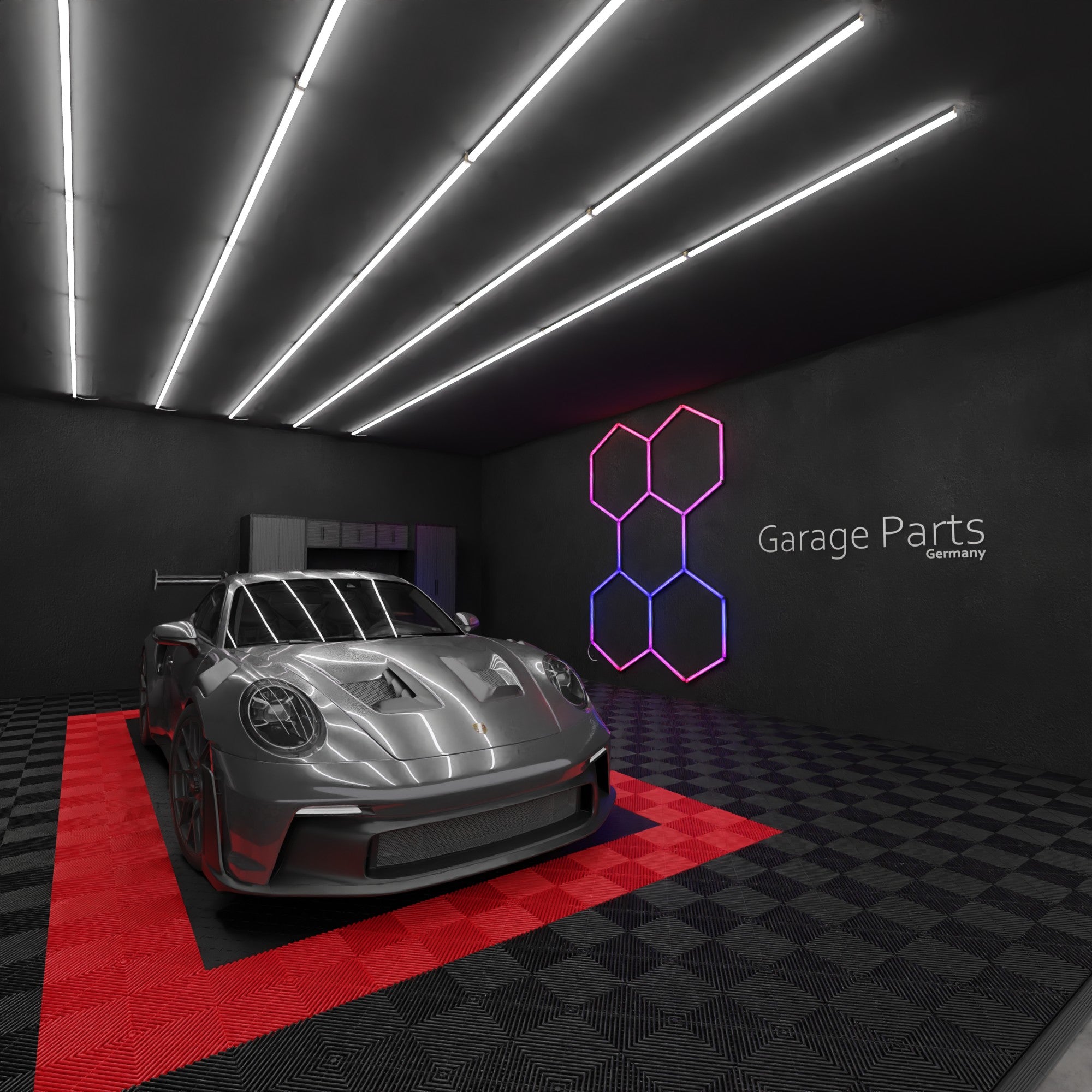 GP LIGHT SHINE RGB #4 Hexagon (2,41 x 1,75m) - Garage Parts