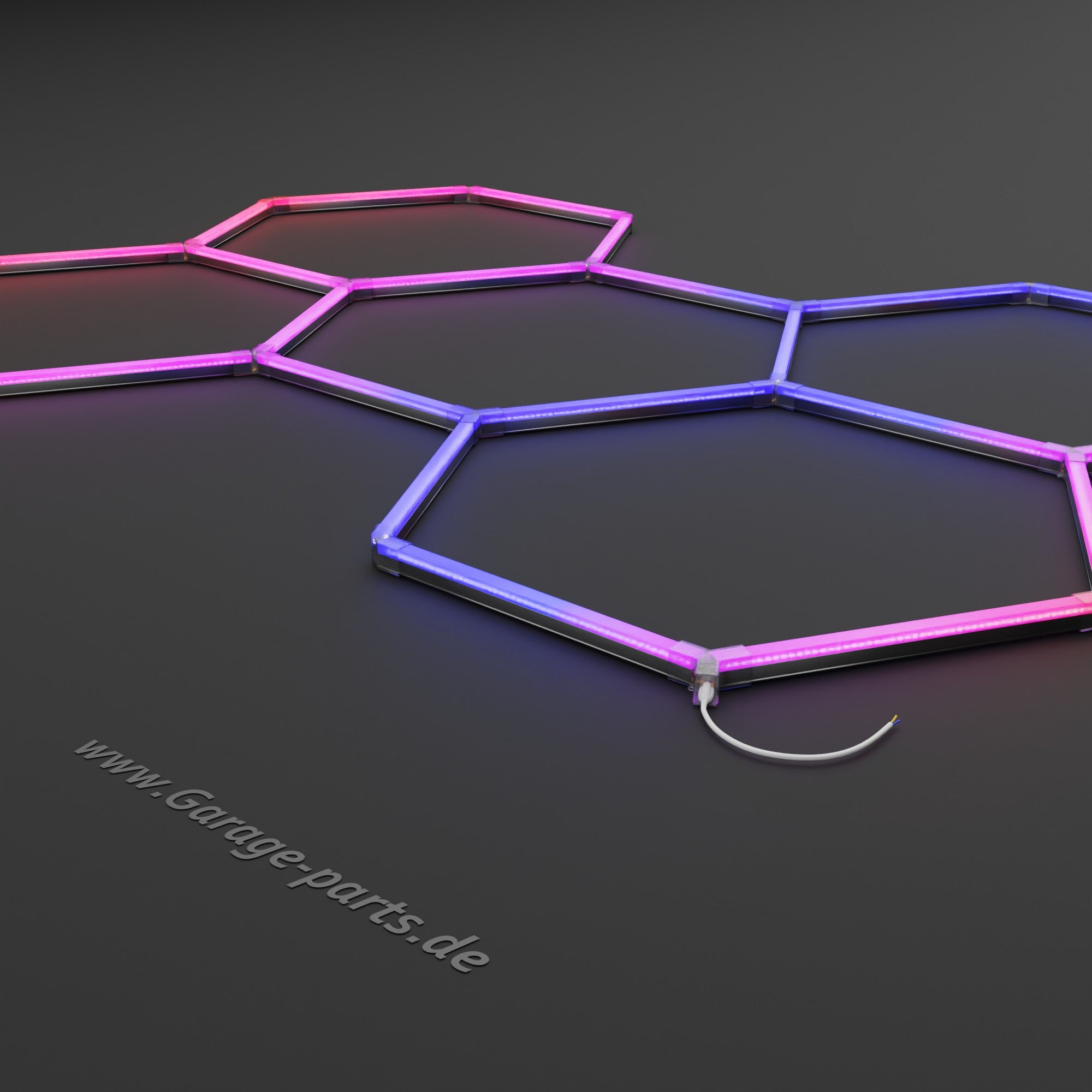 GP LIGHT SHINE RGB #4 Hexagon (2,41 x 1,75m) - Garage Parts