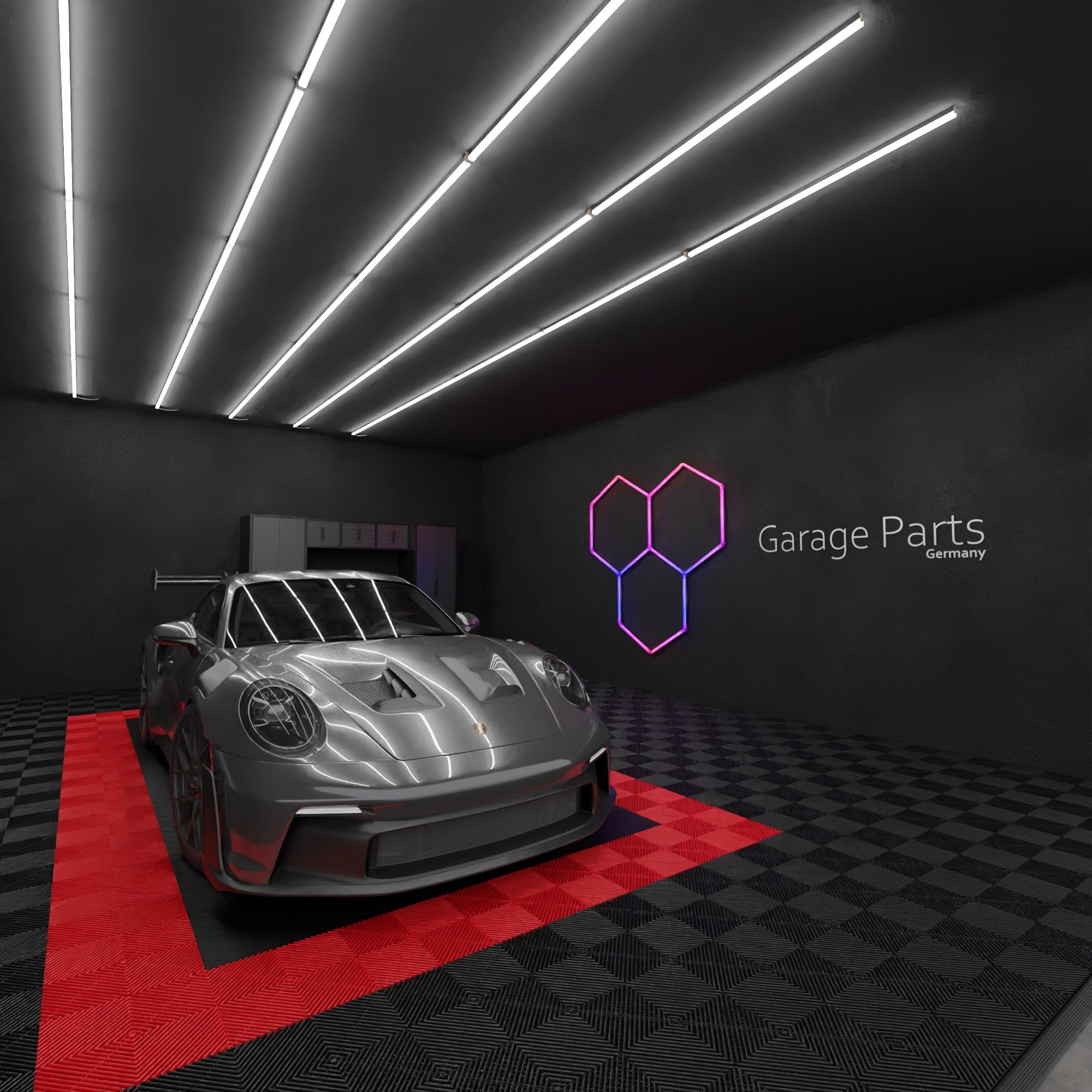 GP LIGHT SHINE RGB #3 Hexagon (2,43 x 4,83m) - Garage Parts