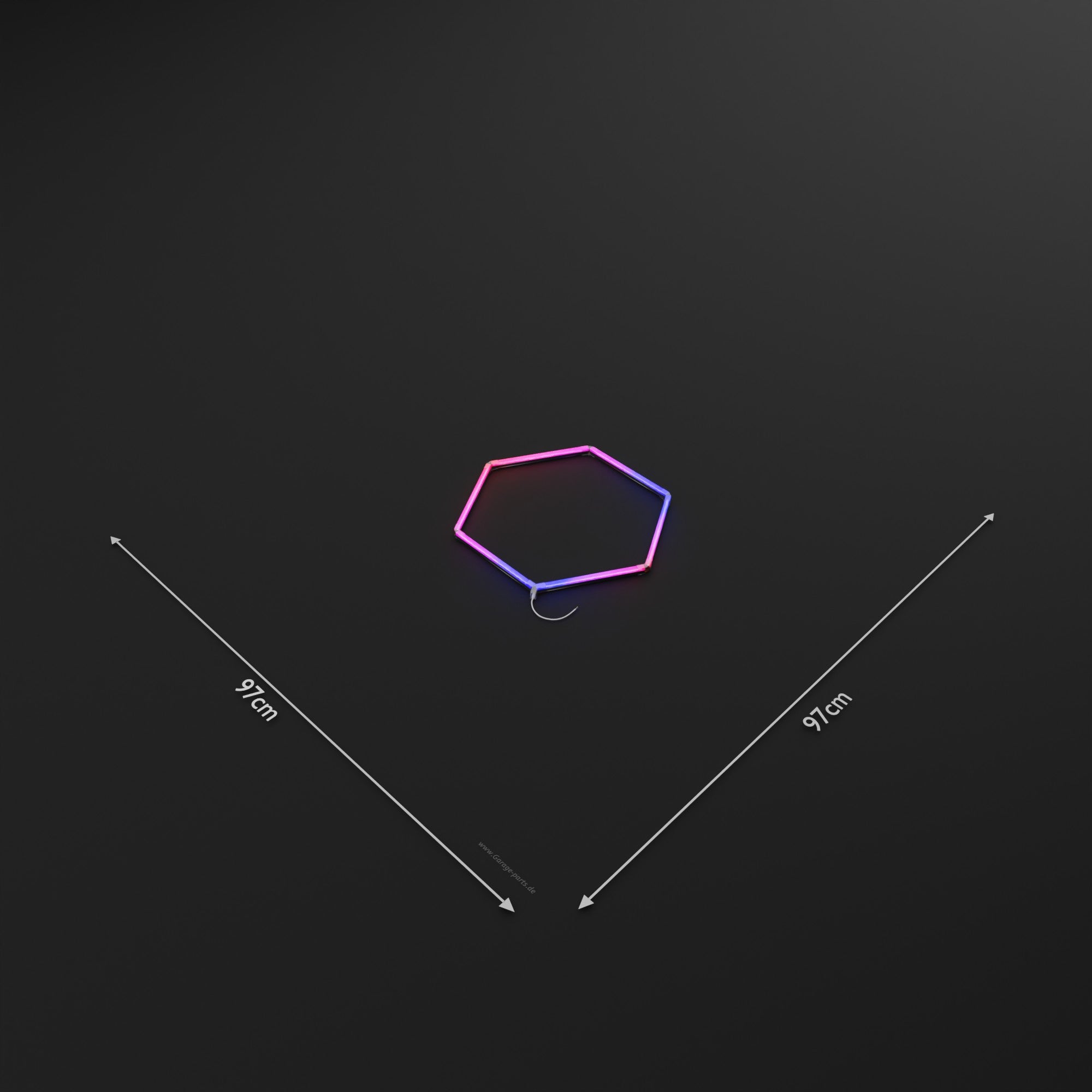 GP LIGHT SHINE RGB #1 Hexagon (2,43 x 4,83m) - Garage Parts