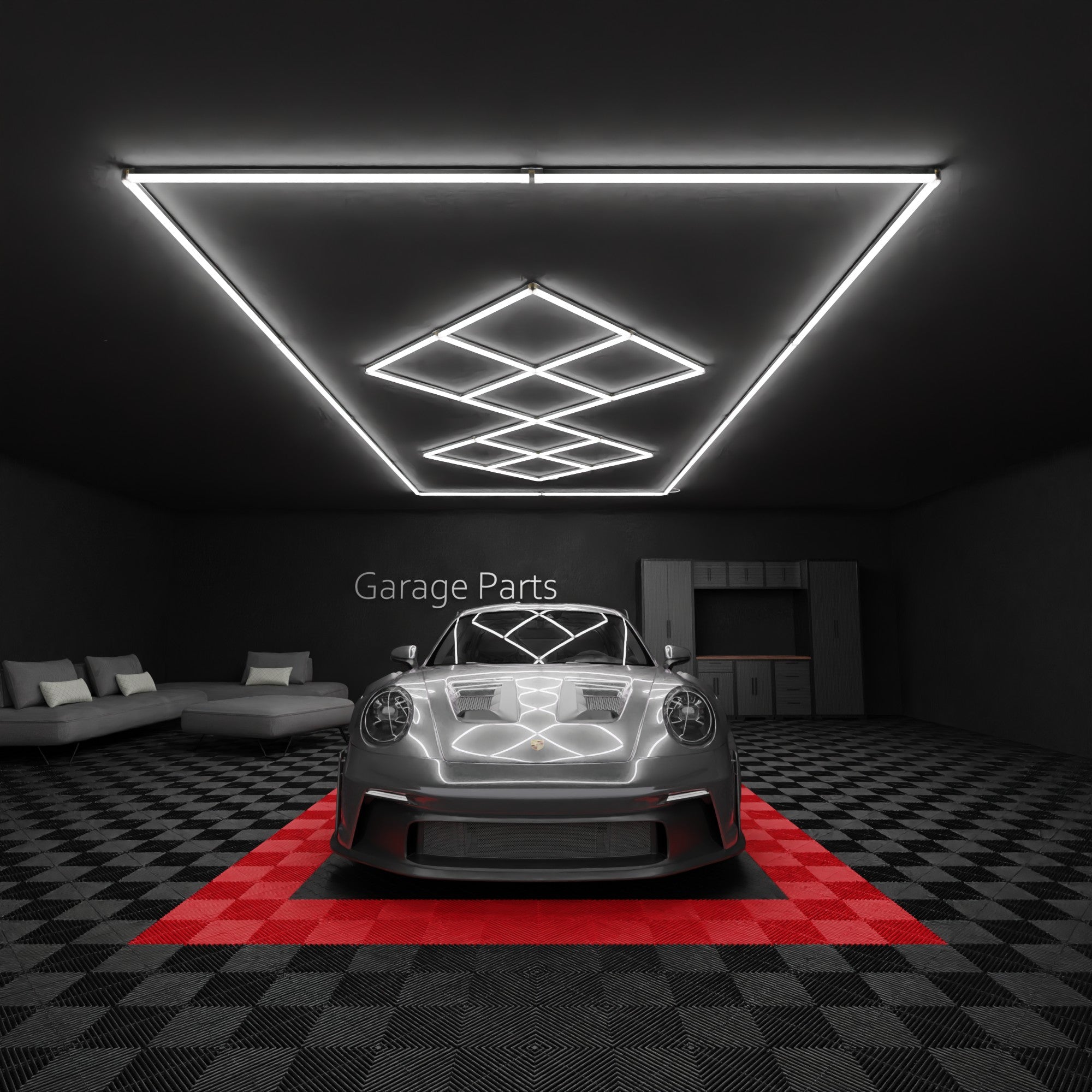 GP LIGHT SHINE #8 Doppel Diamond Led System (2,43 x 4,83m) - Garage Parts