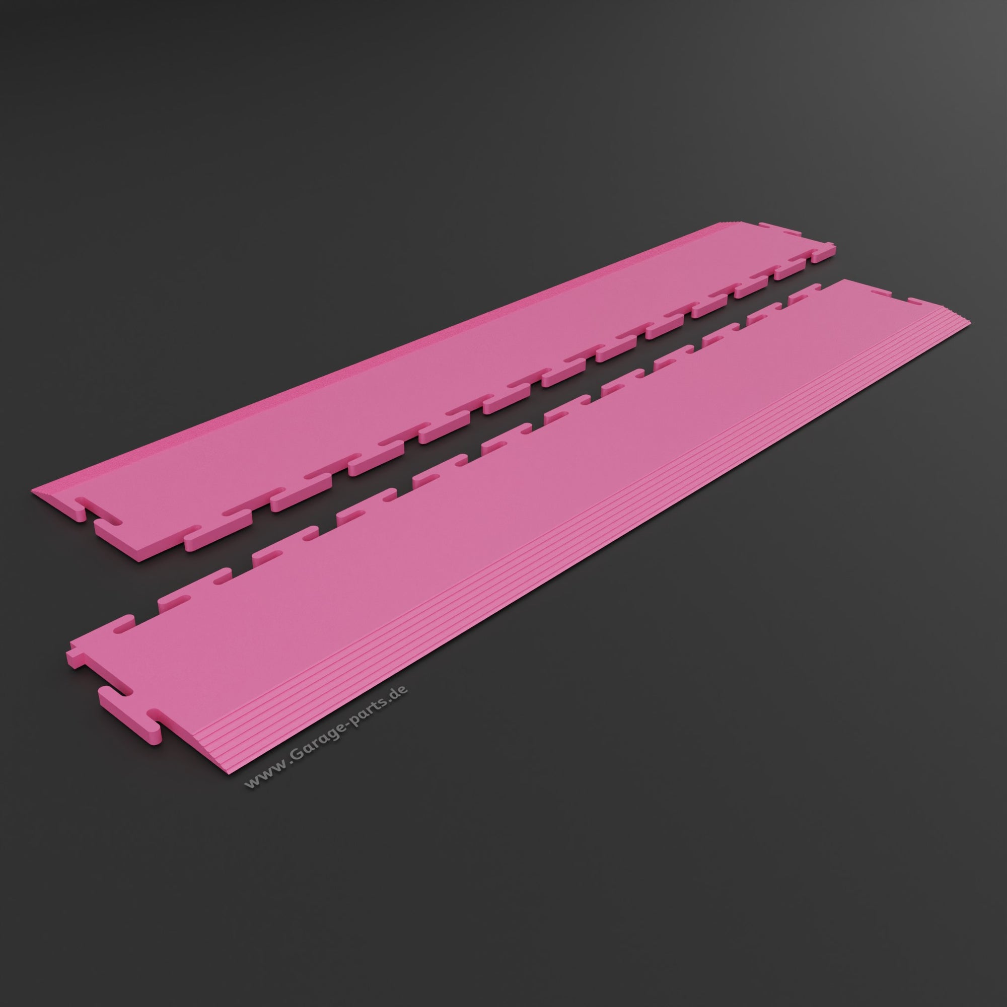 GP FLOOR MATCH Rand Pink - 4x PVC-Klickfliesen extrem Robuster Boden - Garage Parts