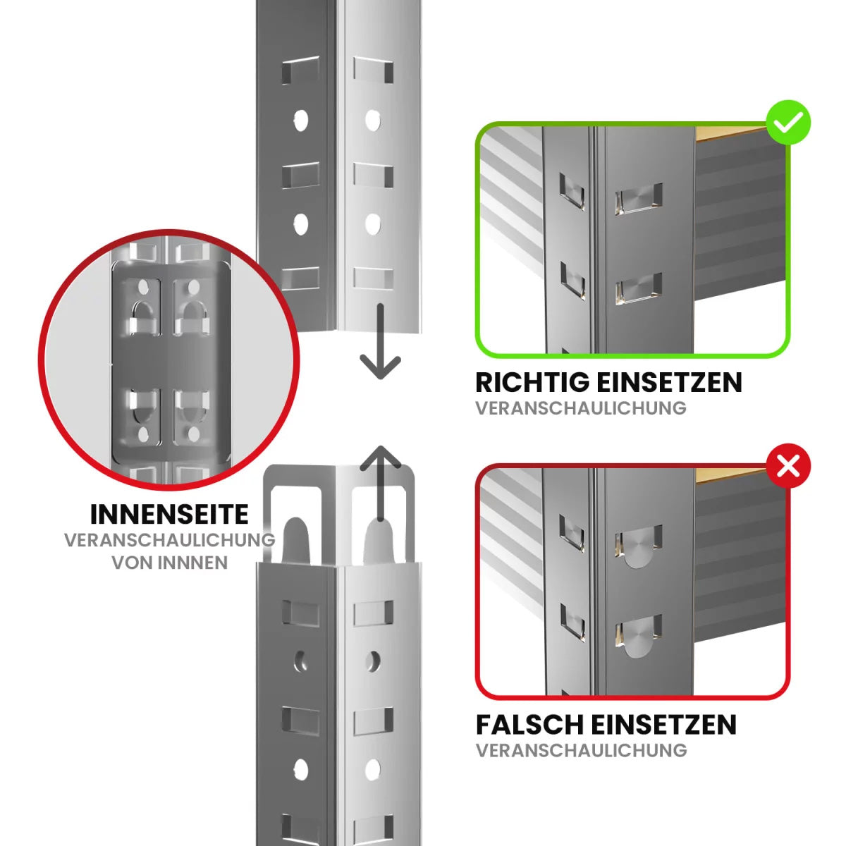 Schwerlastregal Lagerregal Steckregal Regale Werkstattregal Garagenregal - Garage Parts