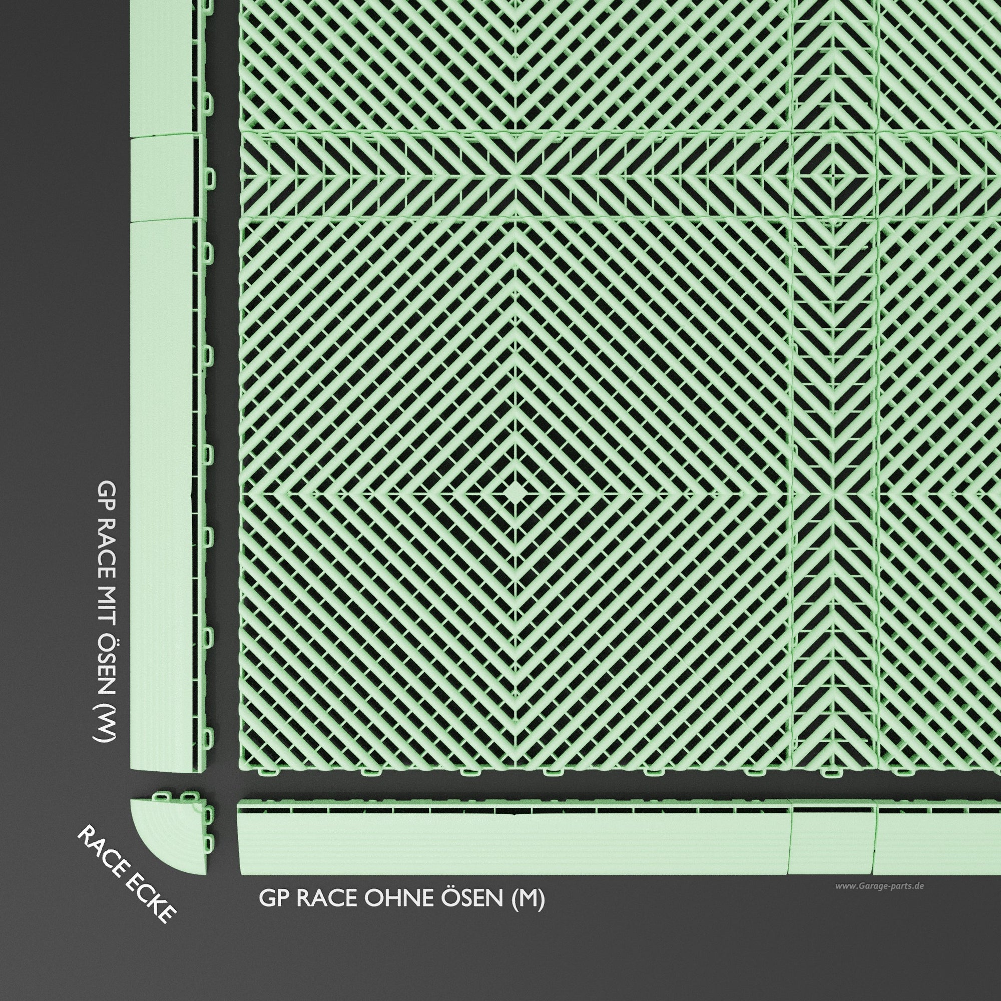 GP FLOOR PACE Leiste Ocean Mint - 4x Zwischenleiste - Garage Parts