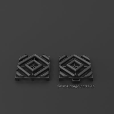 GP FLOOR PACE Leiste KREUZ Schwarz - 2x Kreuz Zwischenleiste - Garage Parts